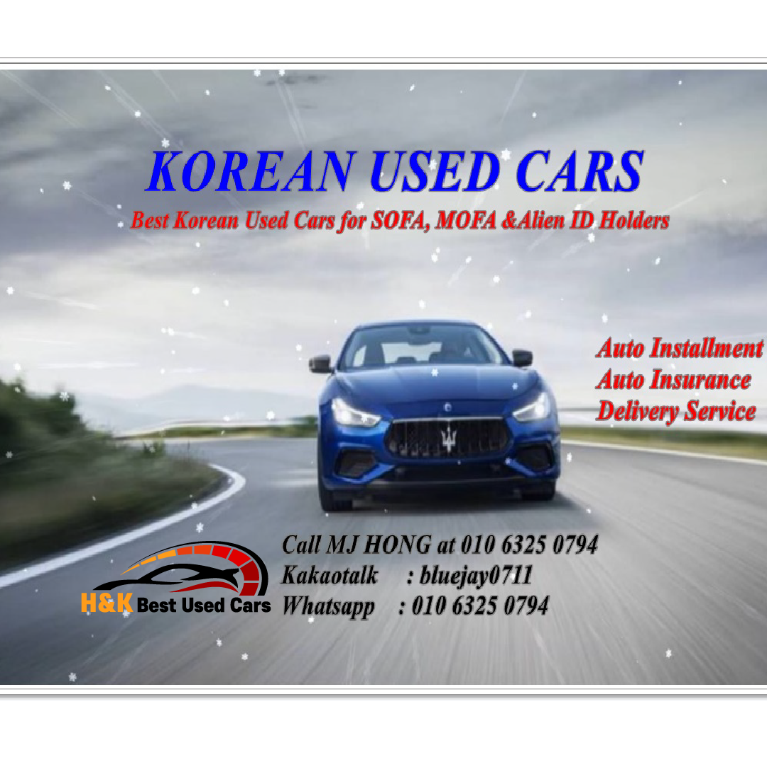 Korean USED Cars- 정직한 중고차 판매 Facebook ad: 1000 to 1800 from Monday to Sunday by…