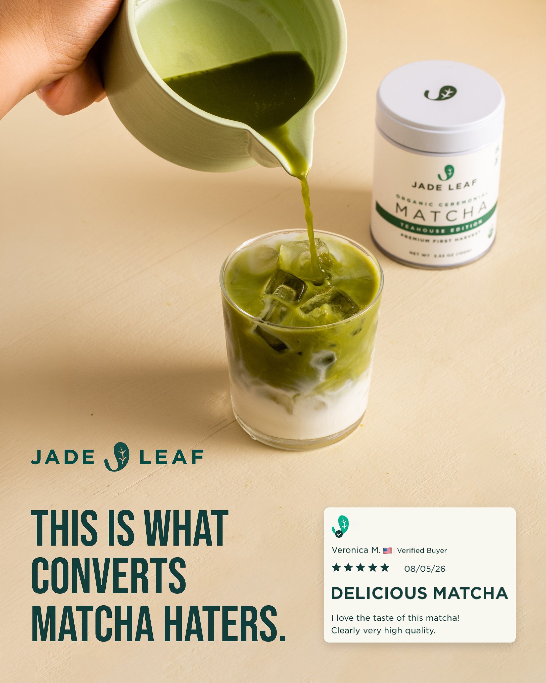 Jade Leaf Matcha Facebook ad: Your Morning Ritual Just Got Better