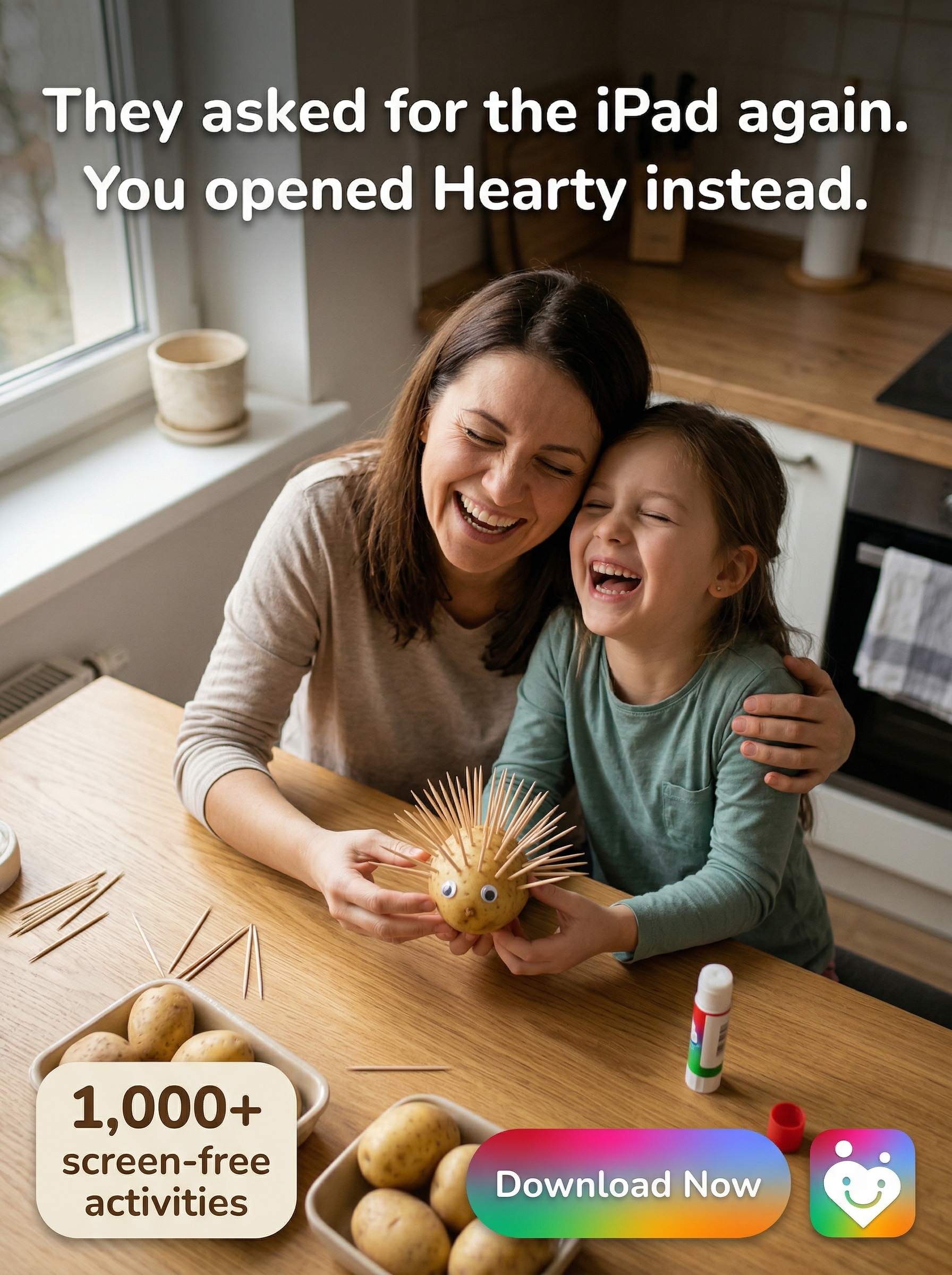 Hearty App Facebook ad