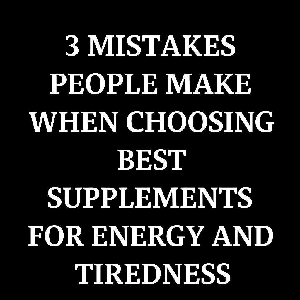 Easy Answers Facebook ad: Common Errors in Supplement Selection for Energy