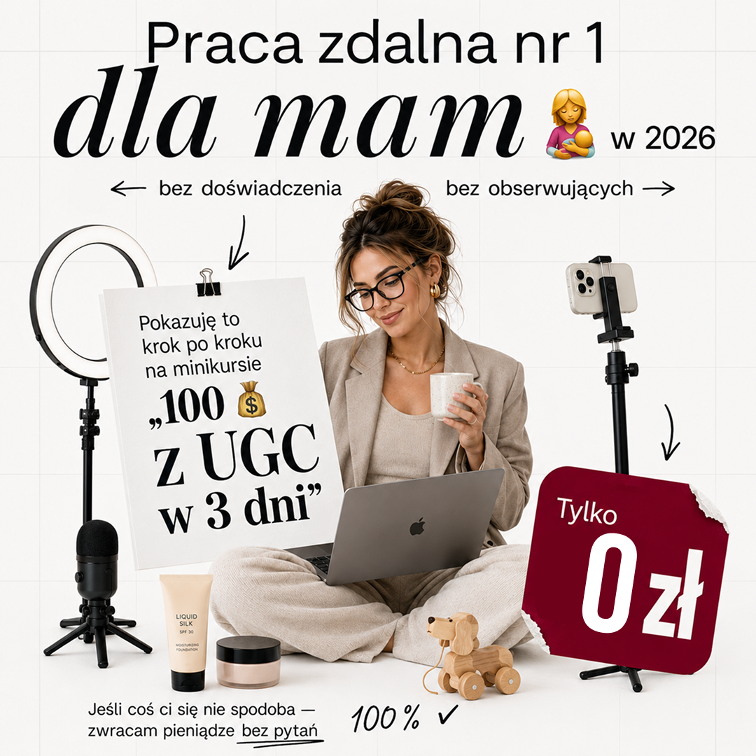 Weronika Uszko Facebook ad: 3-dniowy mini-kurs online o UGC