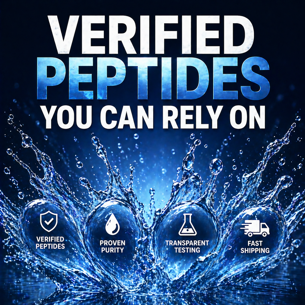 HappyPeptides.Com Facebook ad: Trust Your Source.