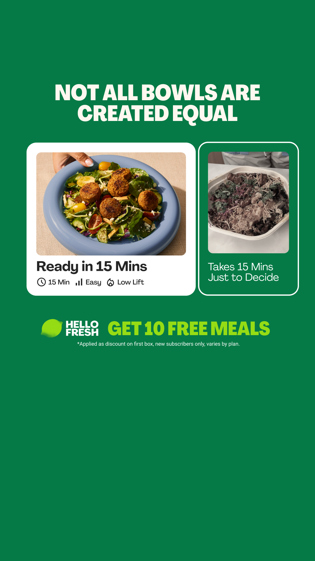 HelloFresh Facebook ad