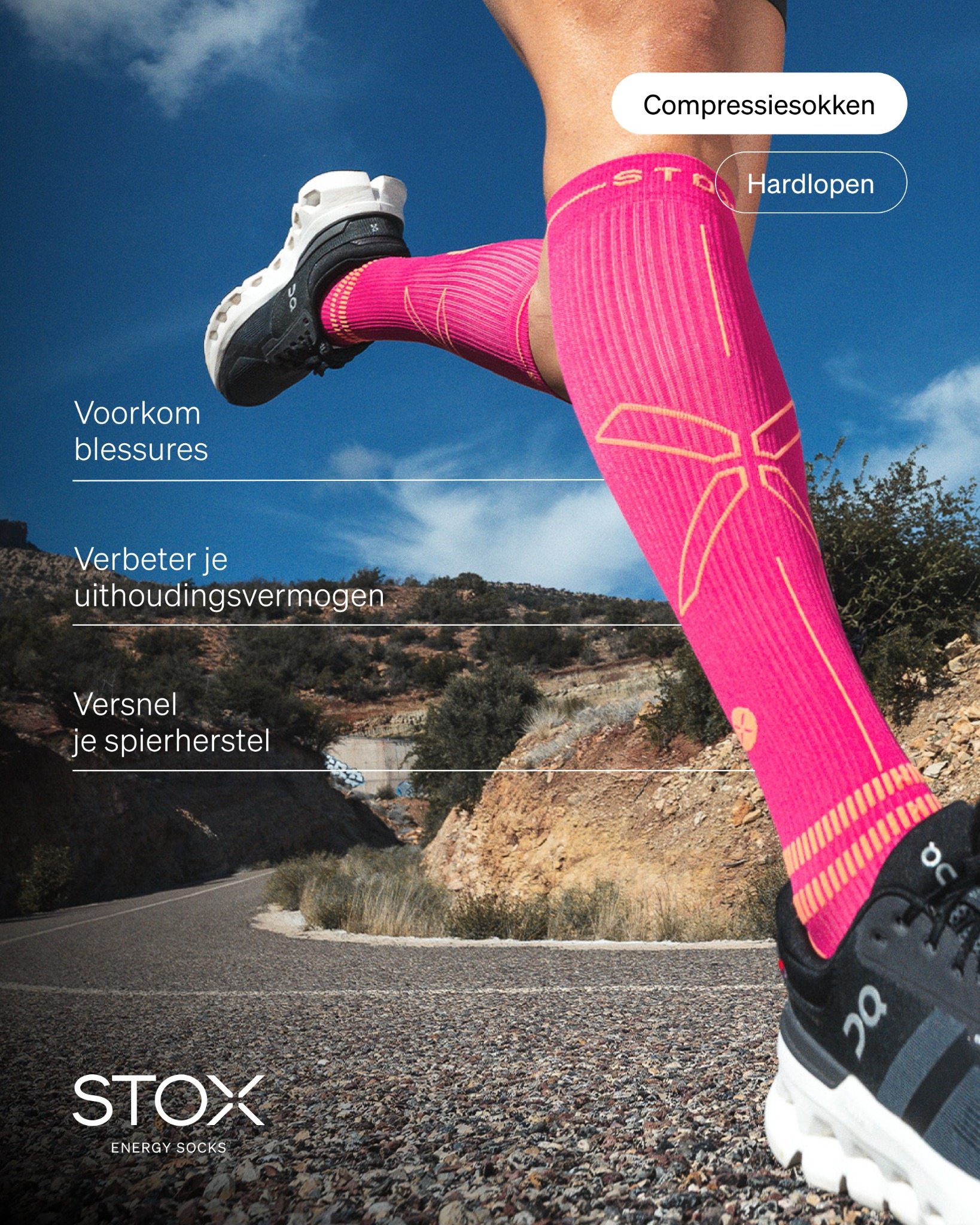 STOX Energy Socks Facebook ad: Versnel je herstel