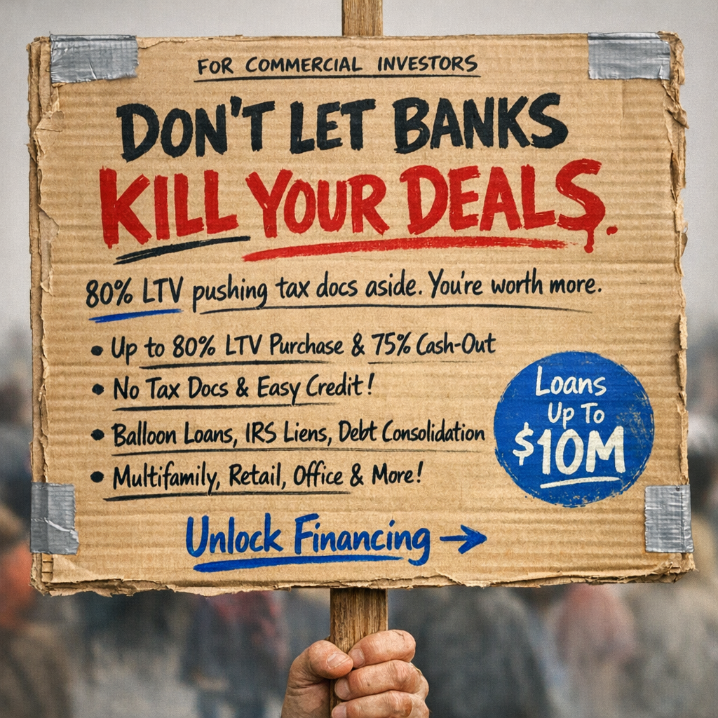 Commercial Mortgage Store Facebook ad: Commercial Real Estate Loans
