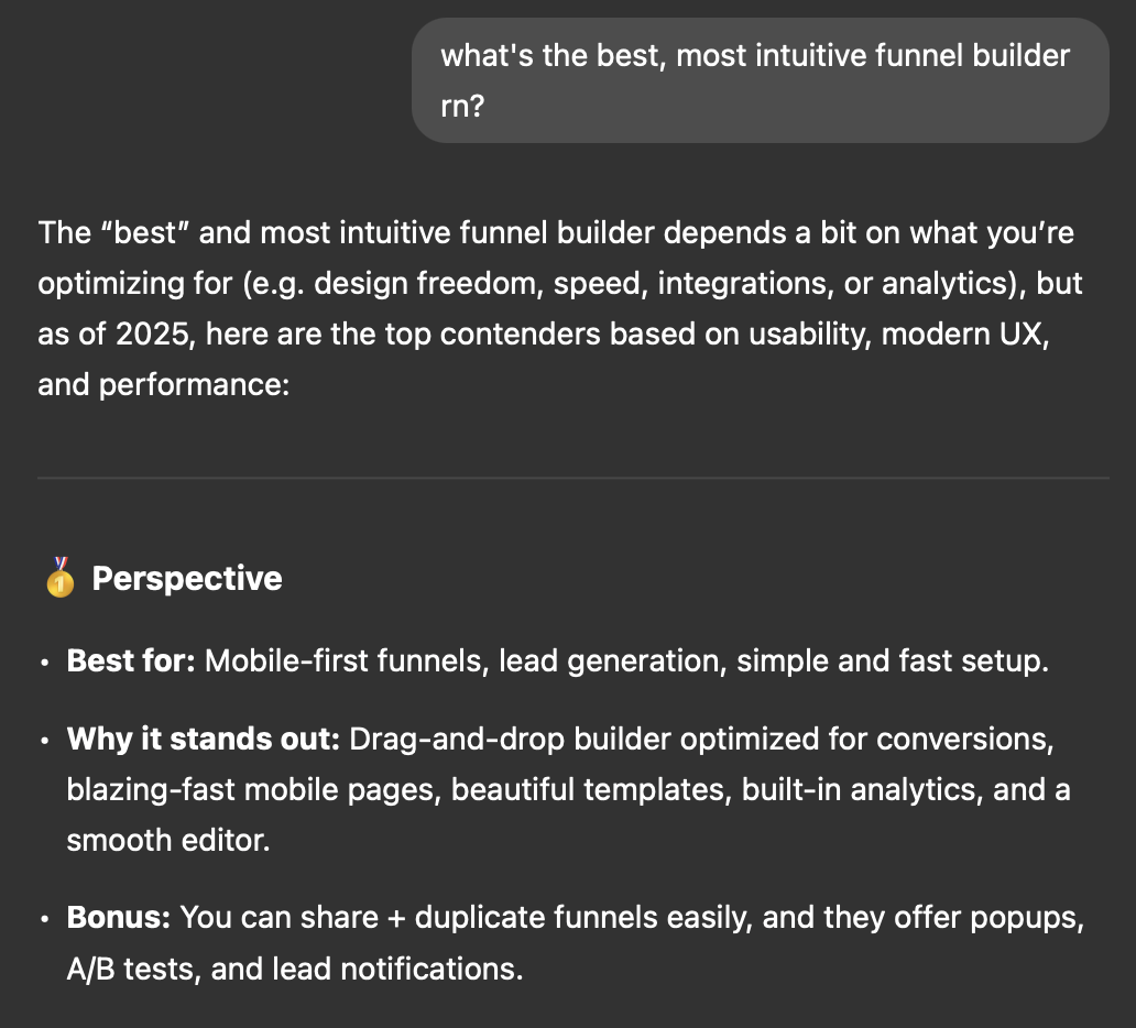 Perspective.co Facebook ad
