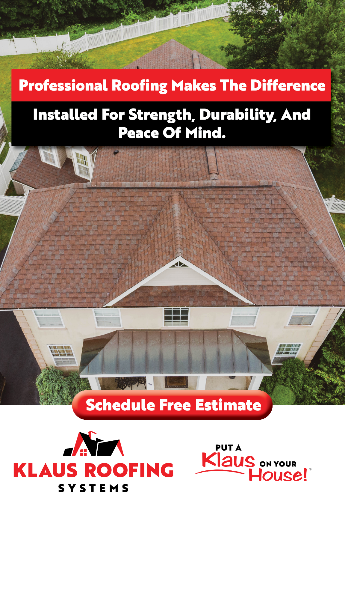 Klaus Roofing Systems Facebook ad