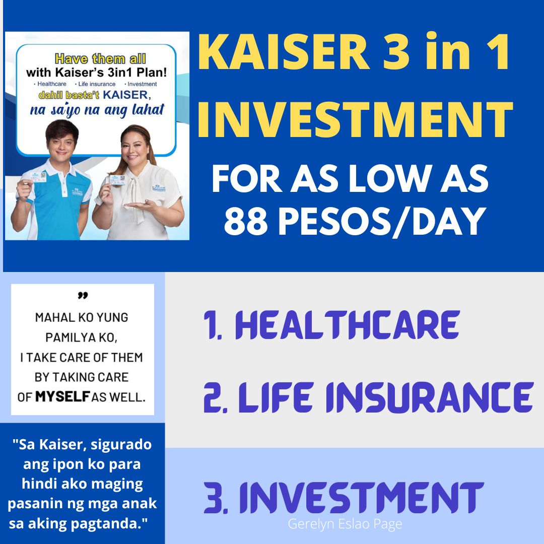 Gerelyn Eslao Facebook ad: Kaiser 3in1