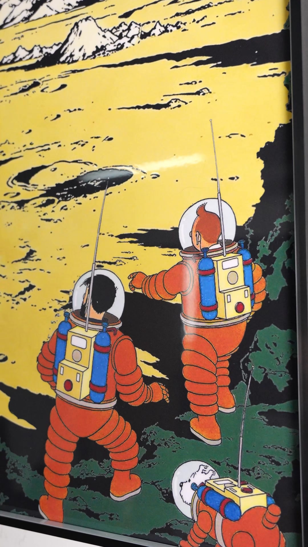 Dia-dia-dia Facebook ad: Fusée Tintin, Cadre mural