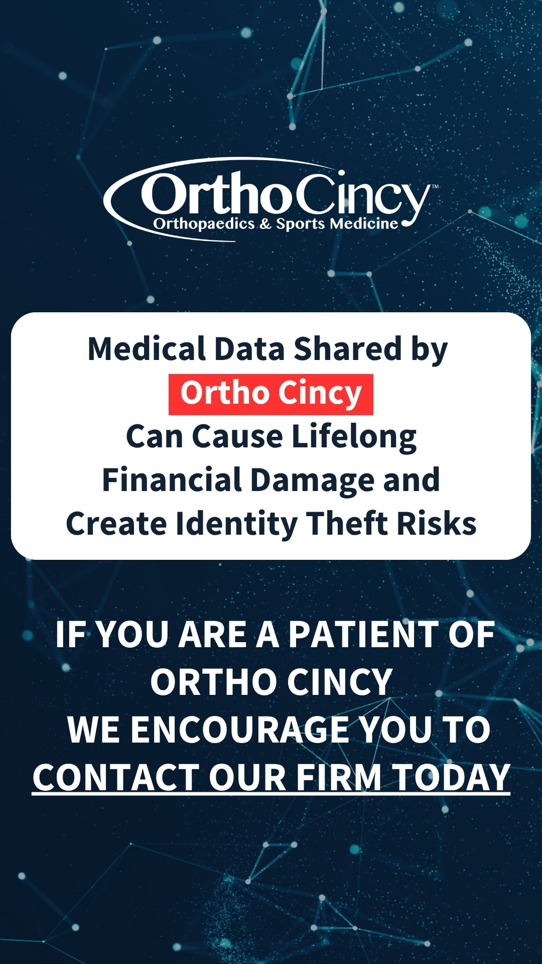 Hospital Data Privacy Lawyers Facebook ad