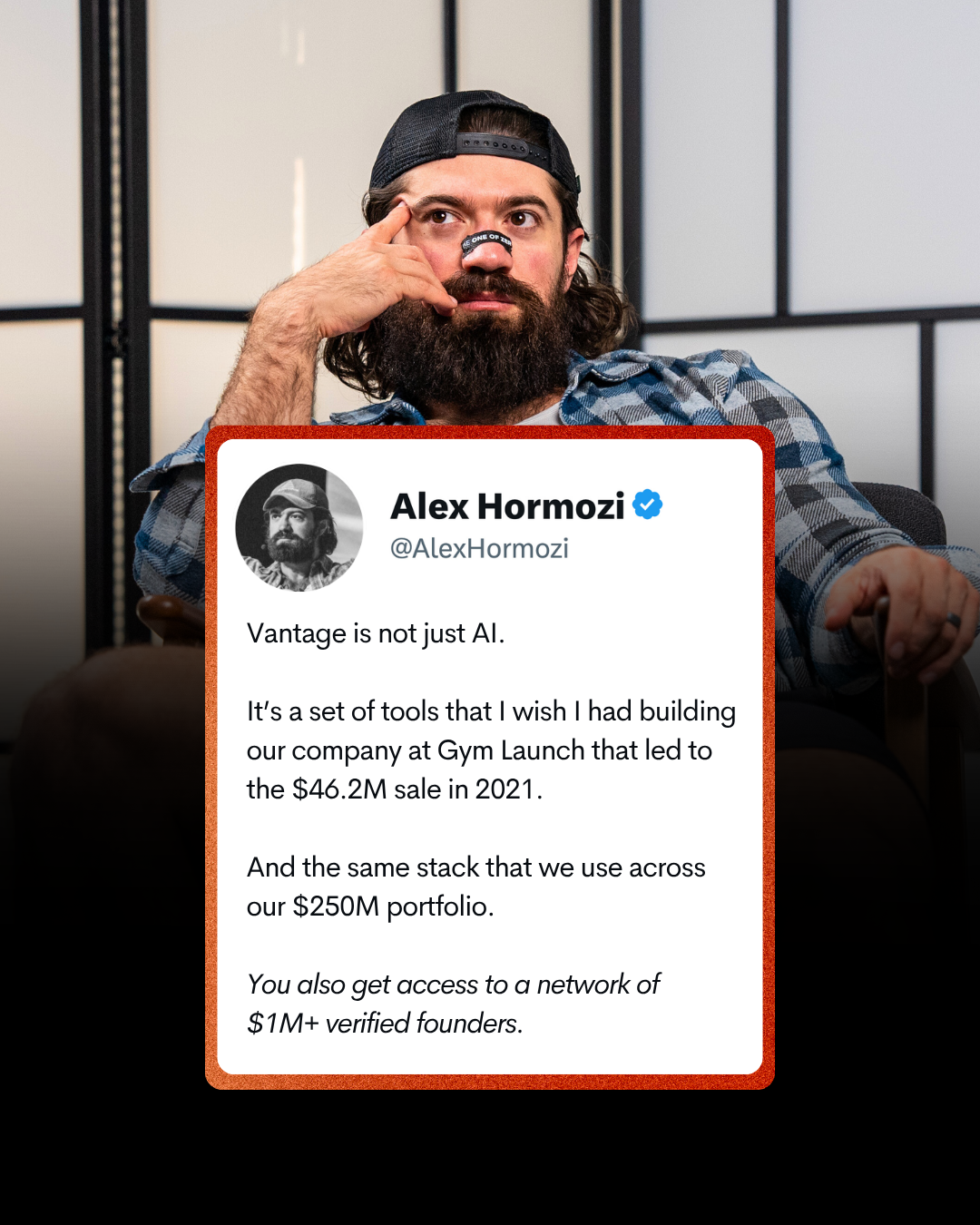 Alex Hormozi Facebook ad