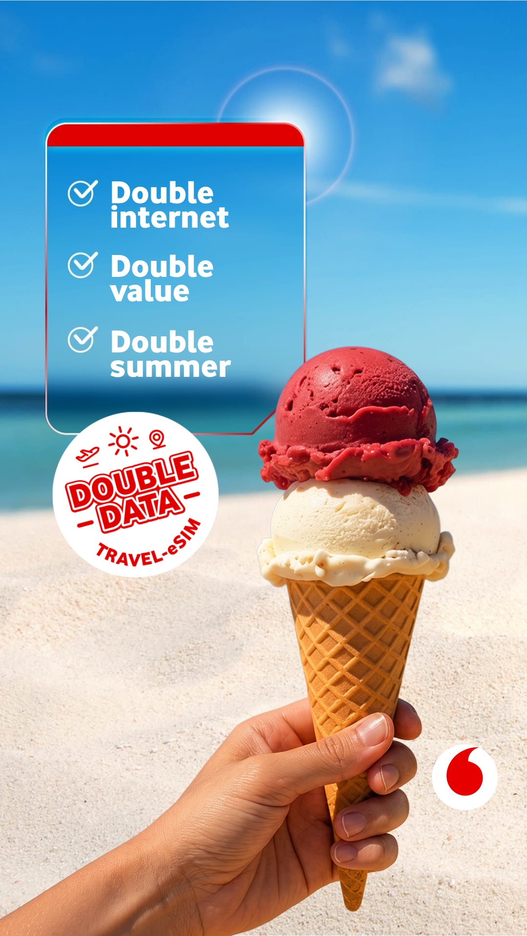 Vodafone Travel eSIM Facebook ad