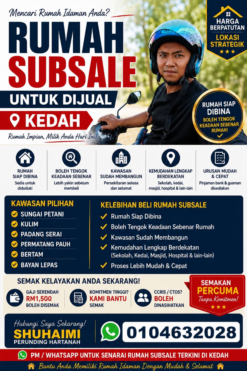 Mohamad Shuhaimi Shahidan Facebook ad: **STOP cakap Saya tak layak beli rumah.