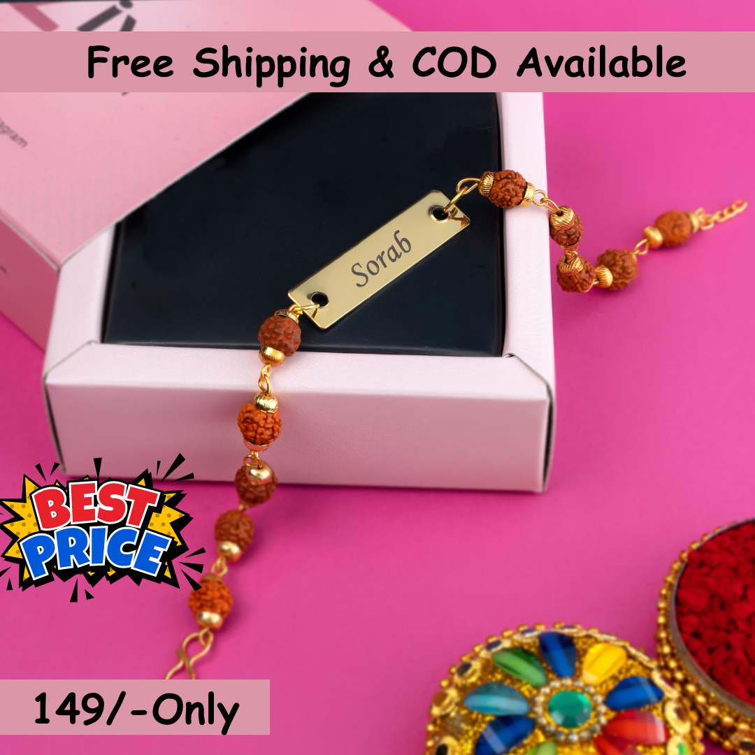 Custome Made Ring Facebook ad: Customize Rudraksh Rakhi at just 149/- Only
