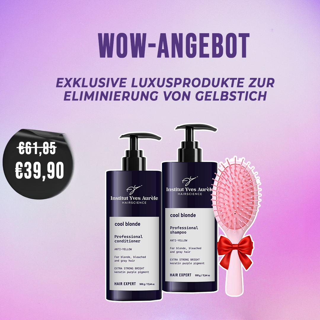 Moeacare.de Facebook ad: Atemberaubendes Blond!