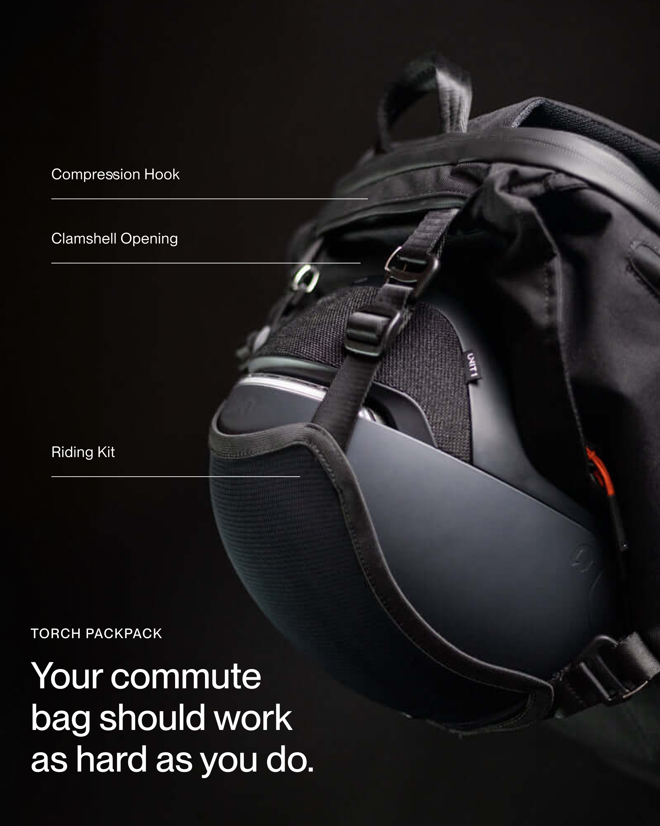 AURA Smart Cycling System by UNIT 1 Facebook ad: Ultimate Commuter's Backpack