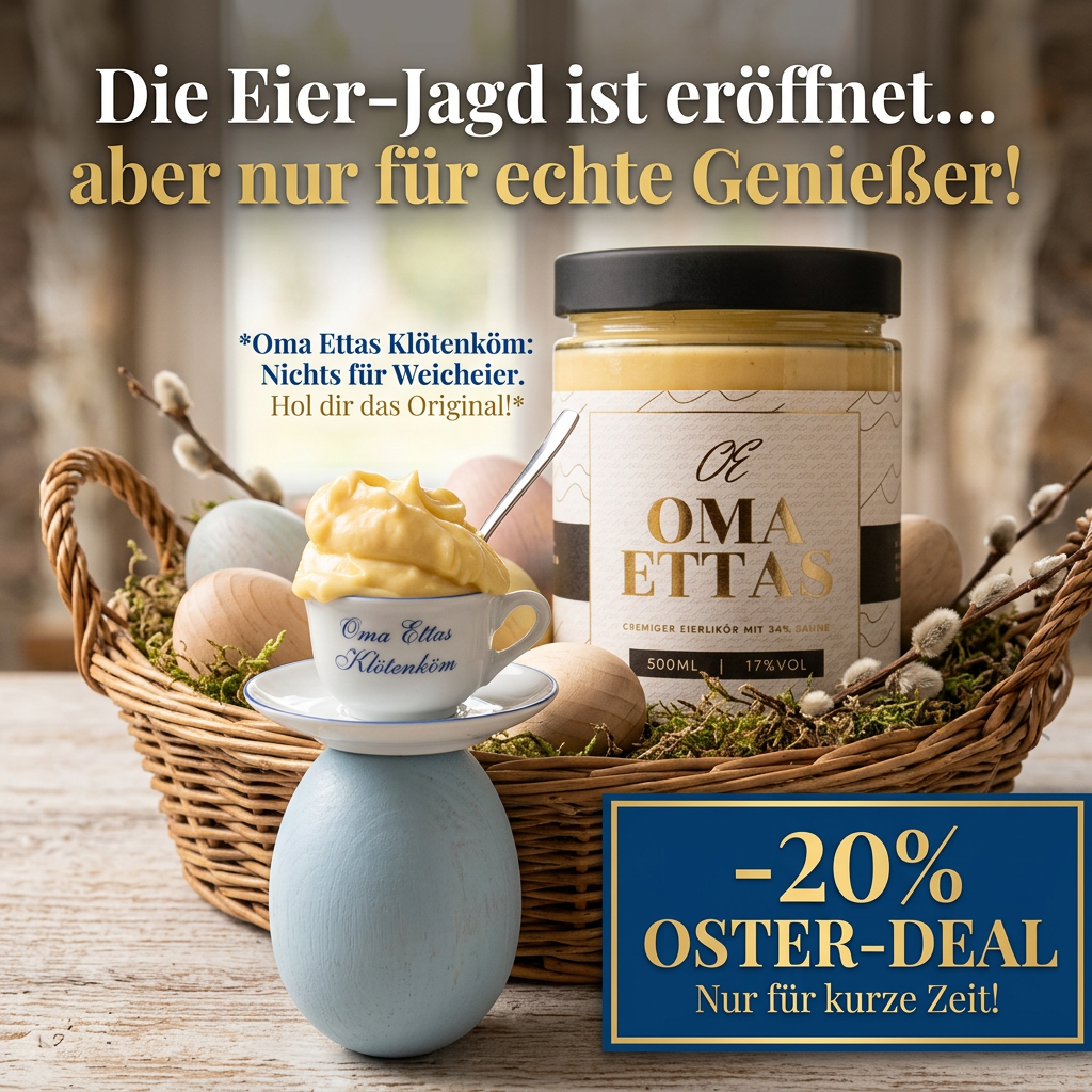 Oma Ettas Klötenköm Facebook ad: Geheime Dessert-Tradition von der Insel Juist.