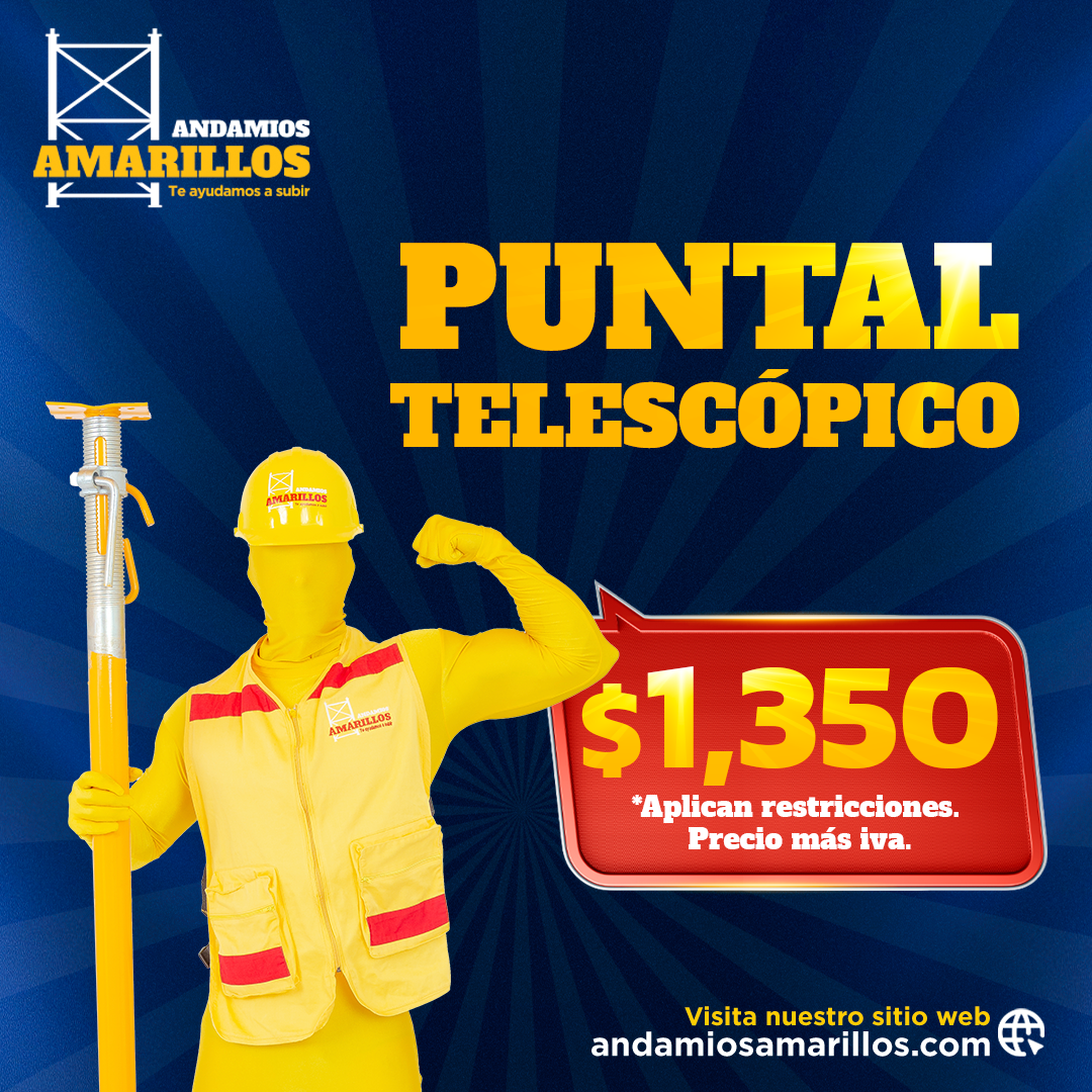 Andamios Amarillos Facebook ad: OFERTA Puntal Telescópico