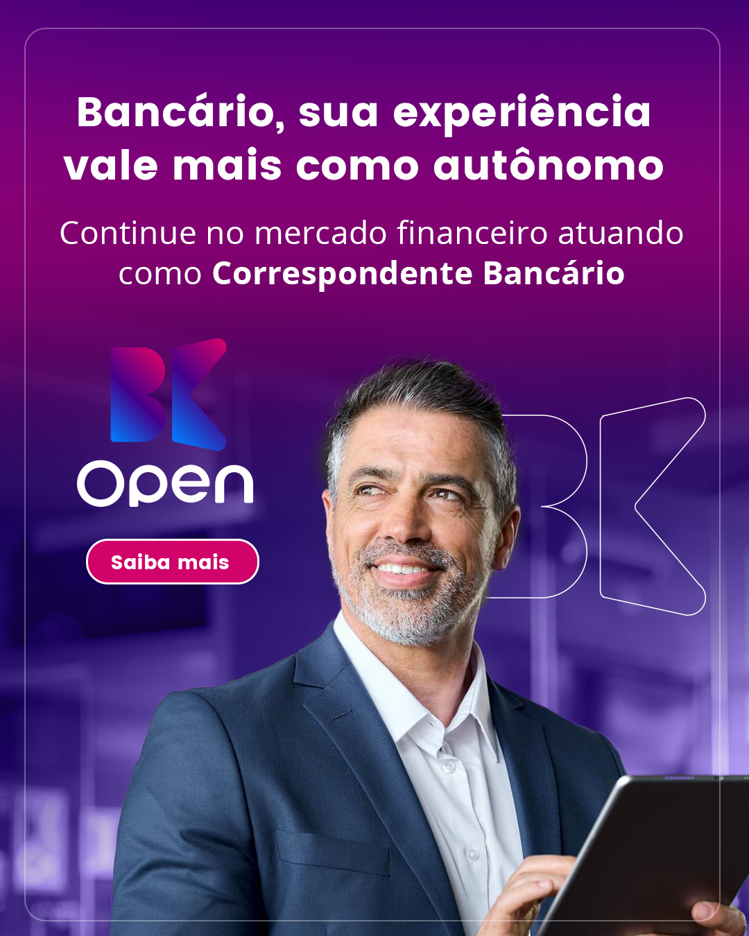 BKOpen Facebook ad: Ganhe comissões reais por cada negócio