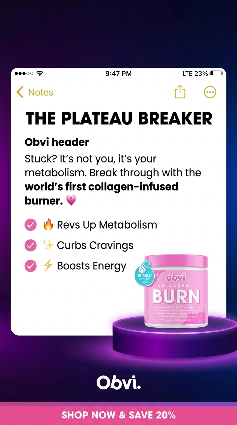 Obvi Health Facebook ad