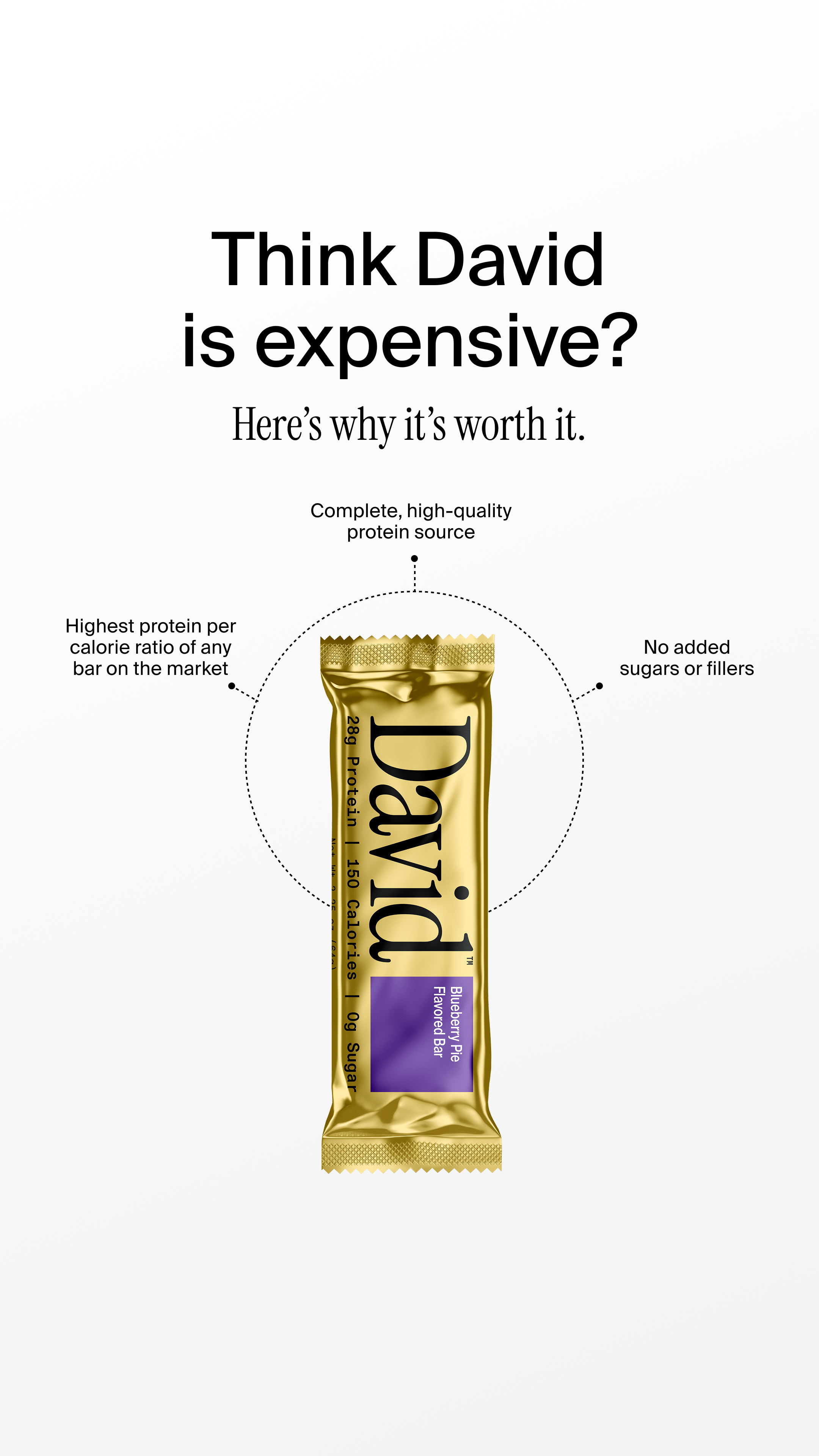 David Protein Facebook ad