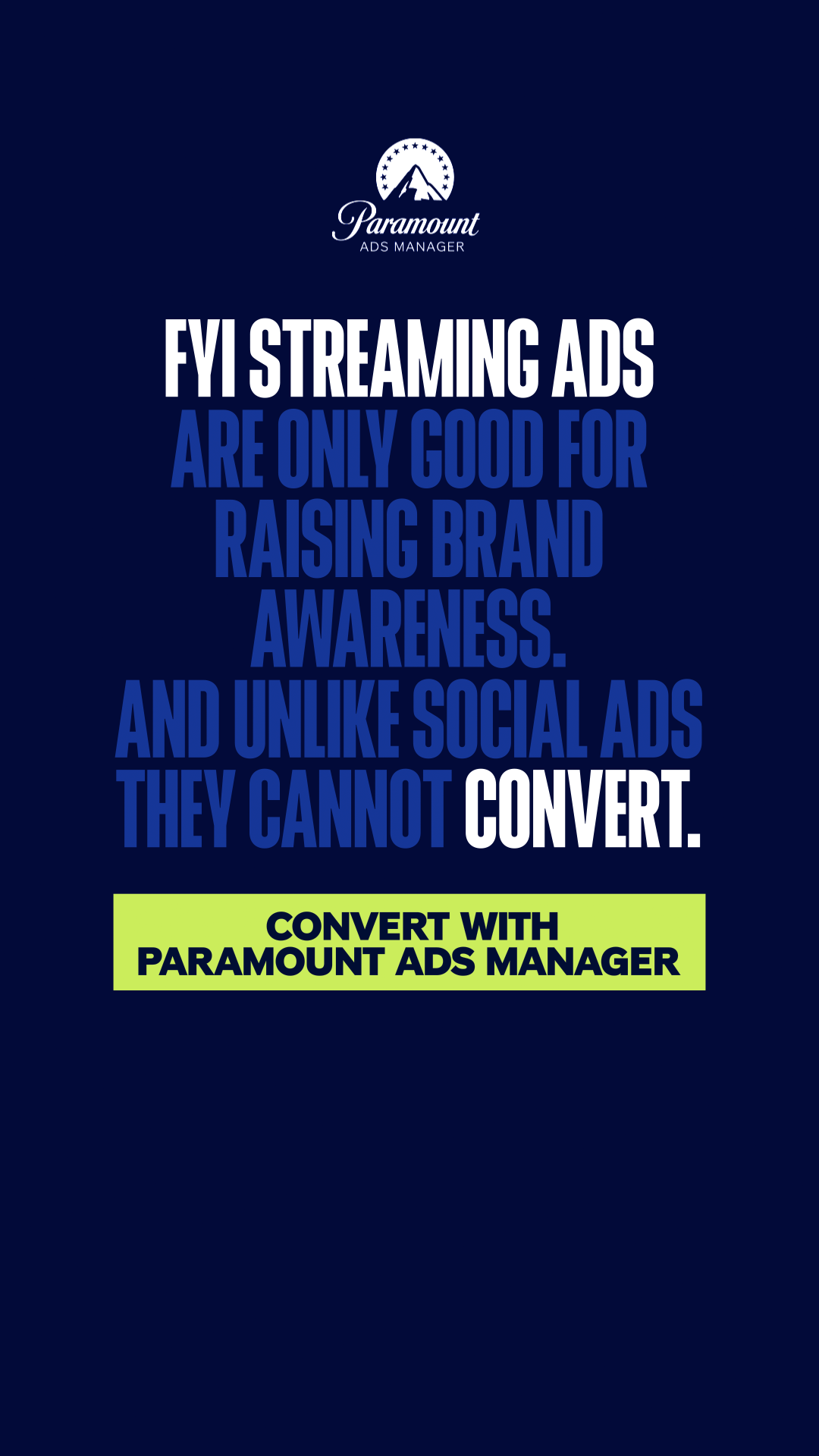 Paramount Ads Manager Facebook ad