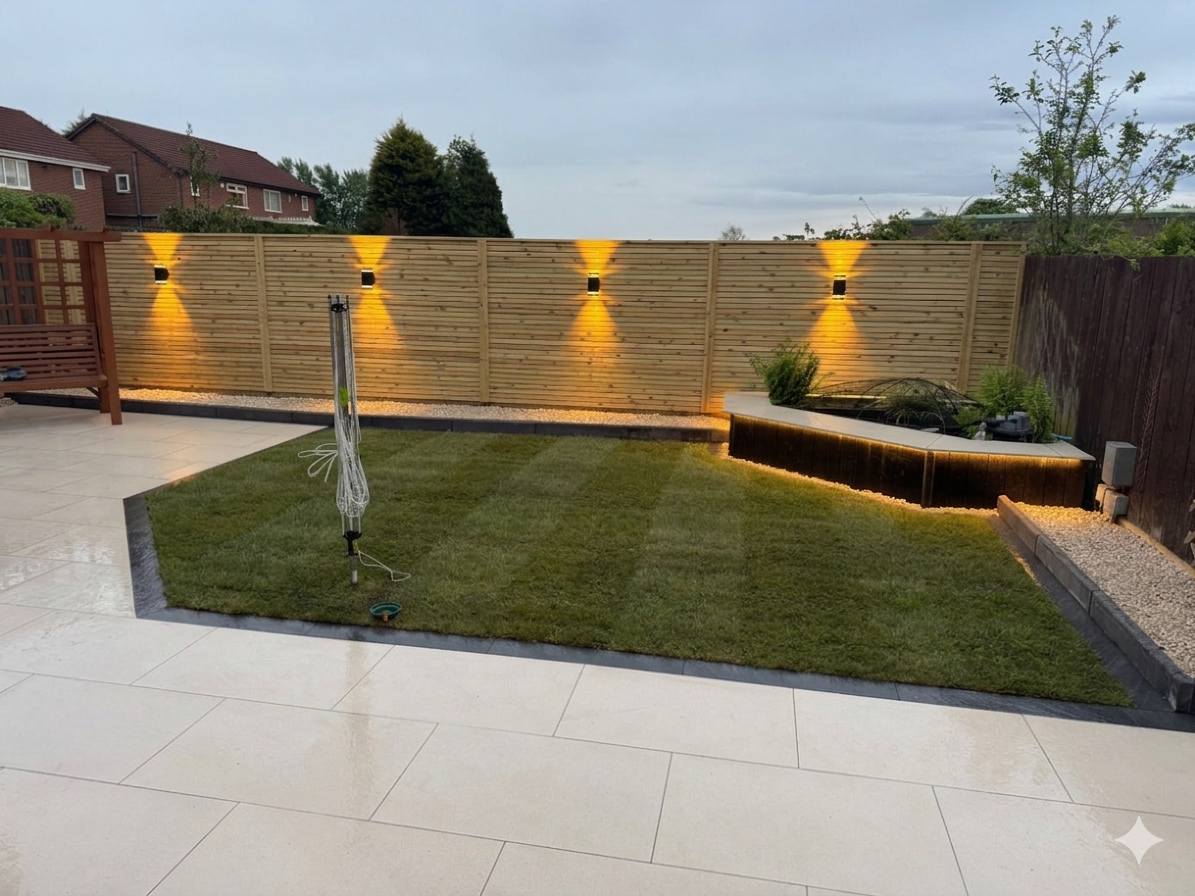 O.Scott Landscaping & Groundworks Facebook ad: Stunning garden transformation