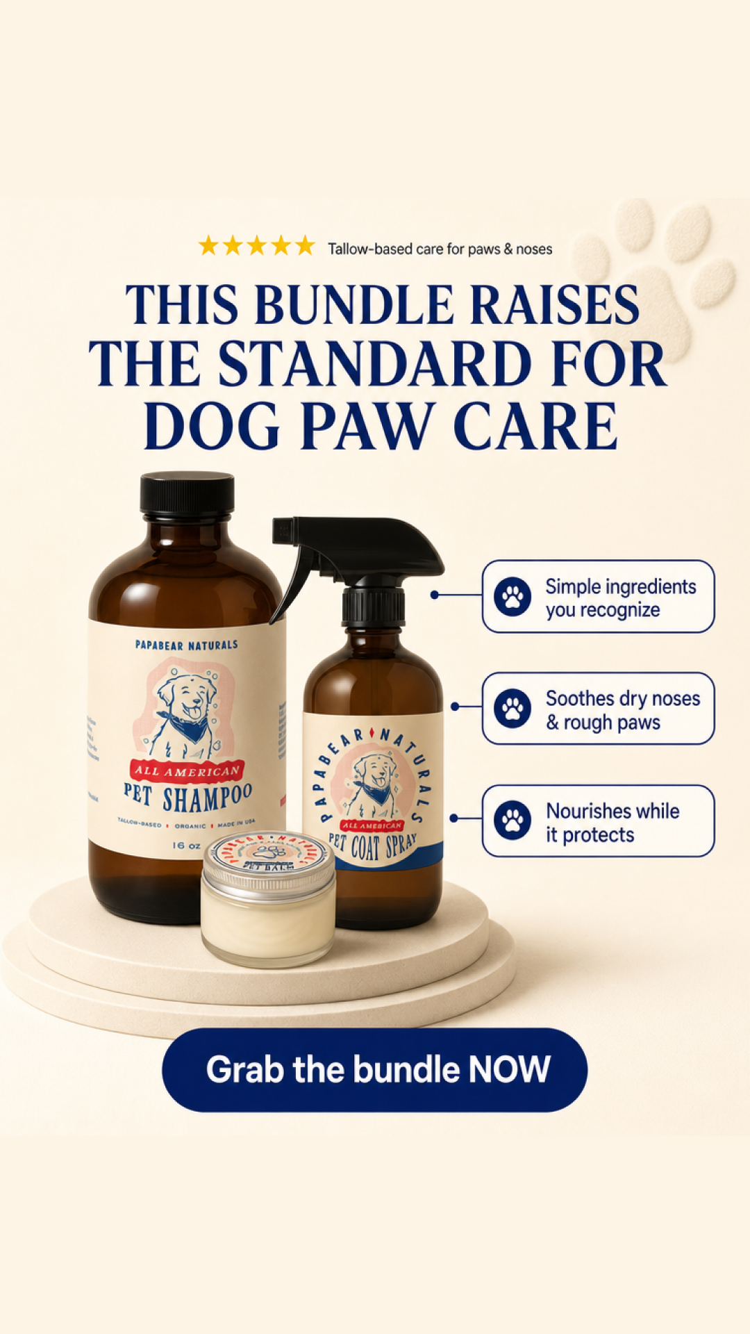 Papabear Naturals Facebook ad