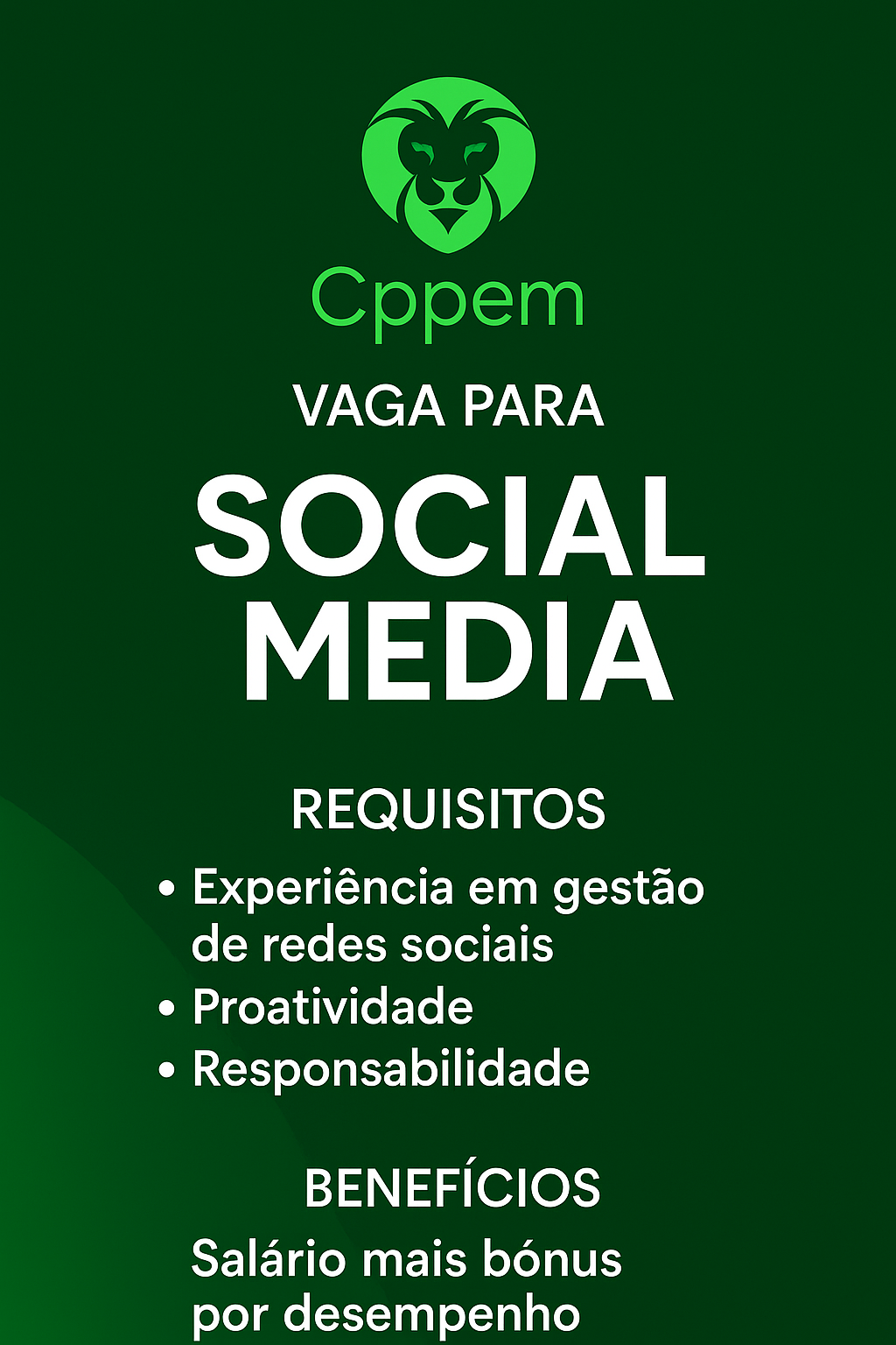 Cppem Cursos preparatórios Facebook ad: Inscreva-se na vaga!