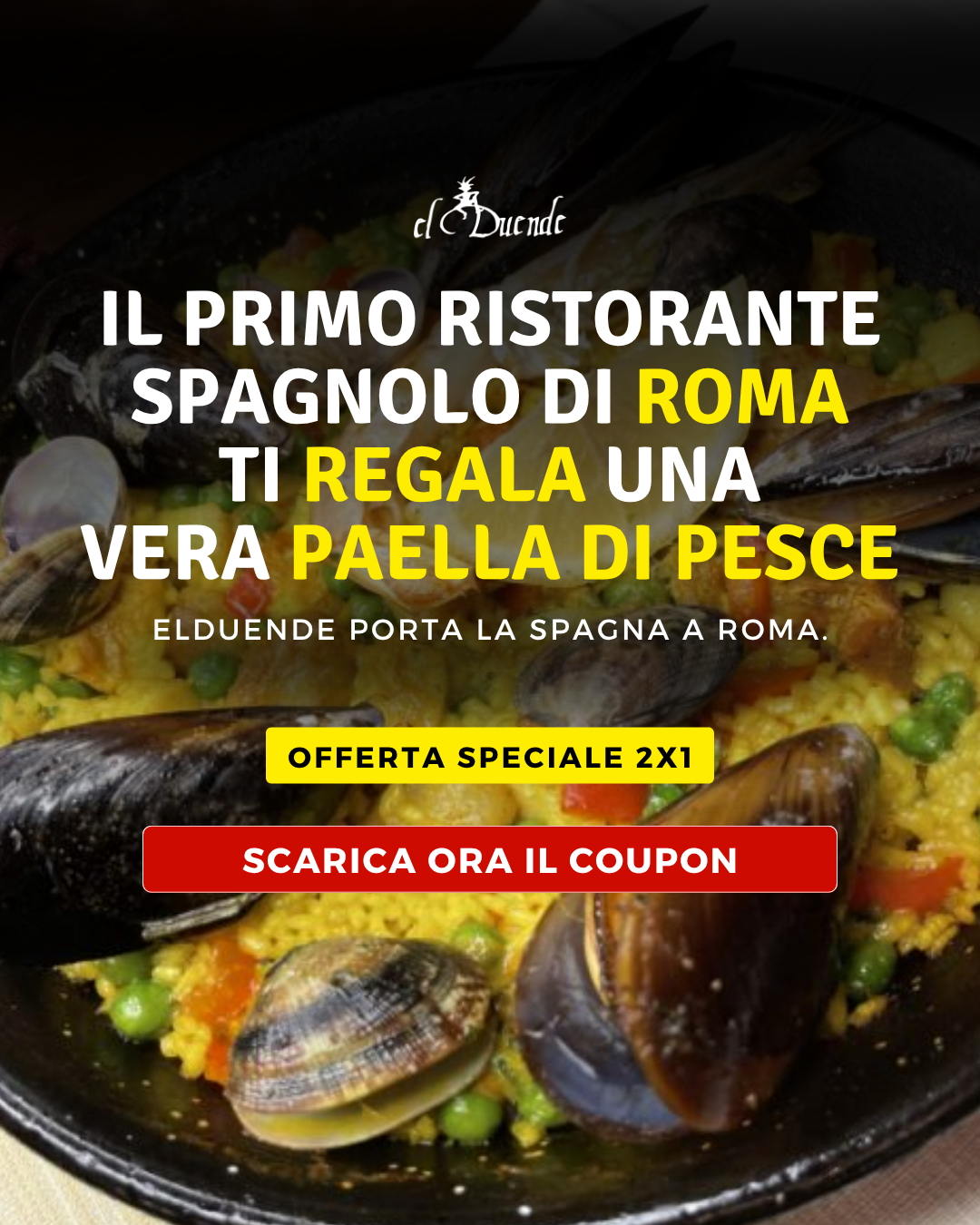 El Duende Ristorante Facebook ad: Voglio offrirti una Paella