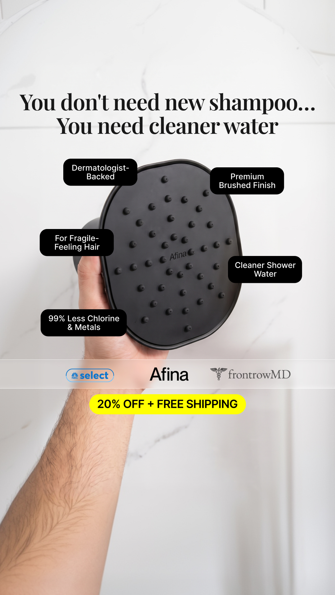 Showerlabs Facebook ad