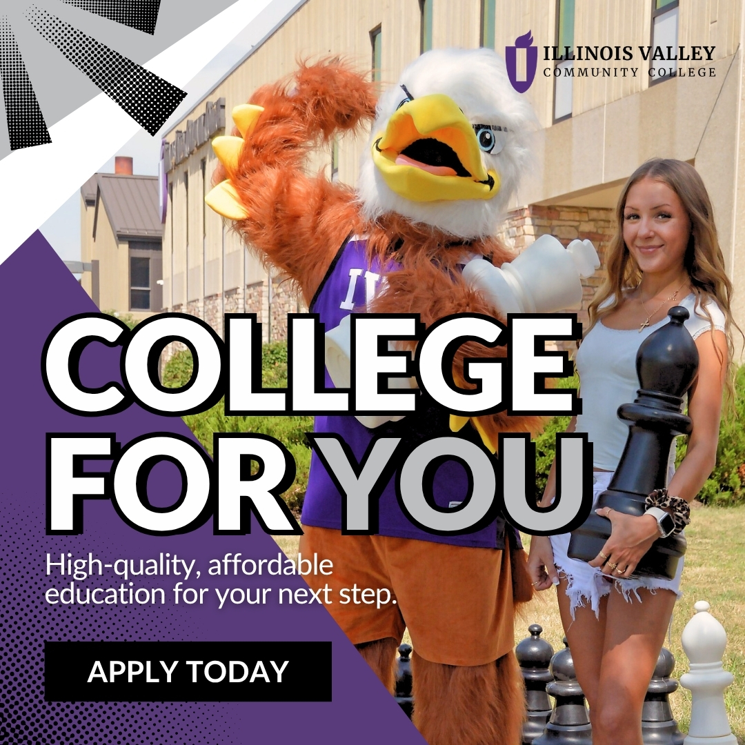 Illinois Valley Community College Facebook ad from Apr 1, 2026