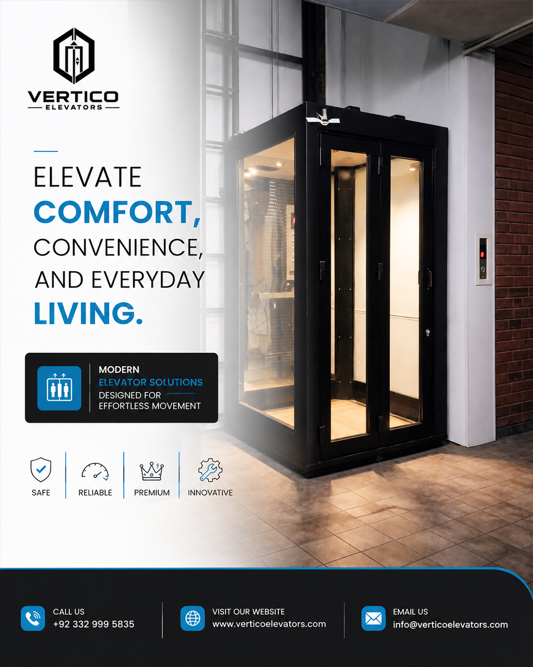 Vertico Elevators Facebook ad