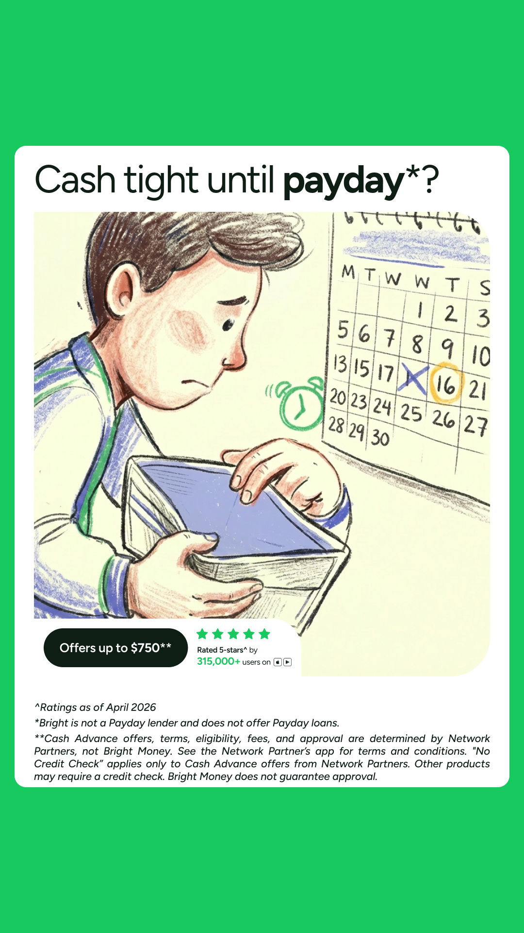 Bright Money Facebook ad