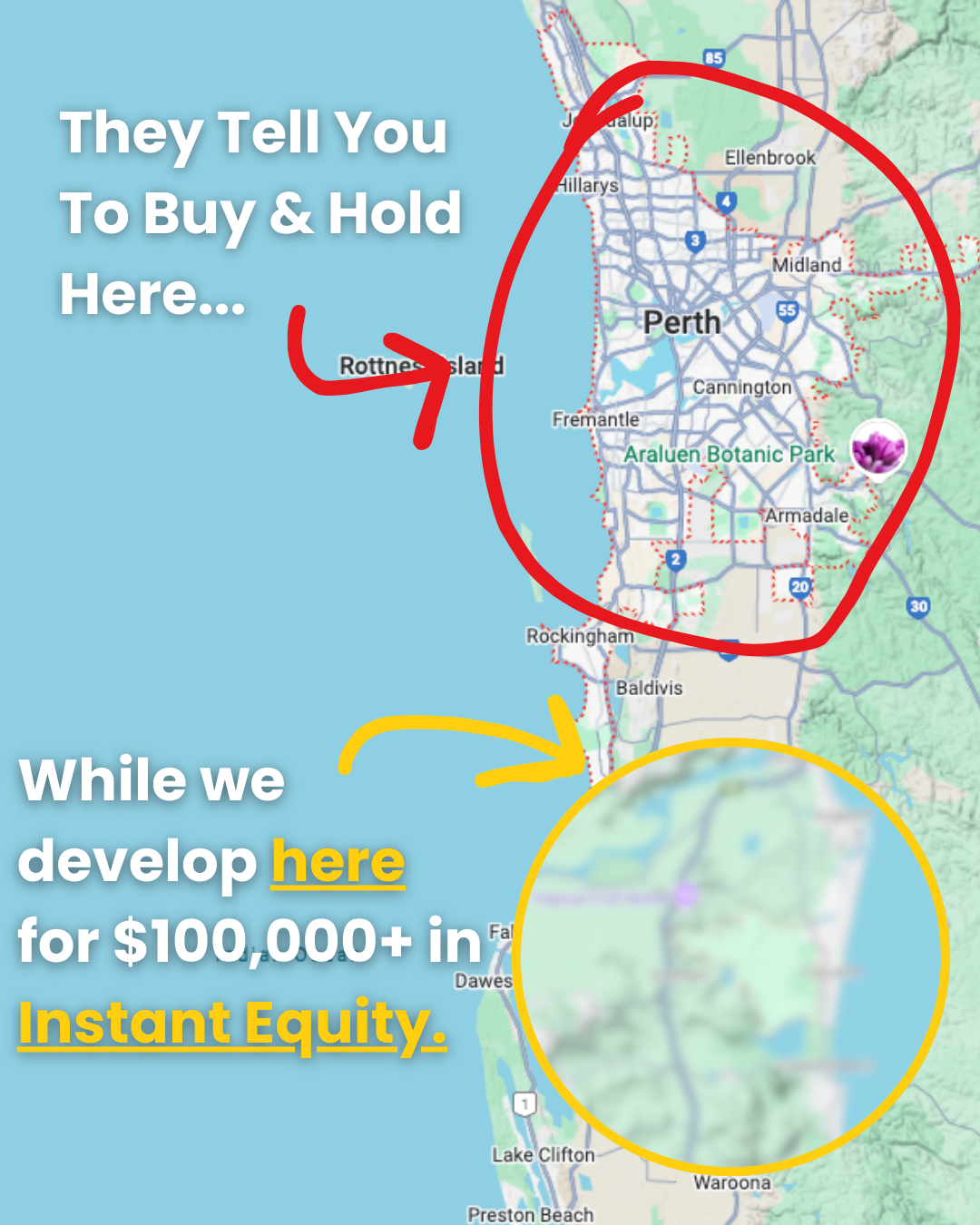 Caifu Property Facebook ad: We Build Here To Make 100k+