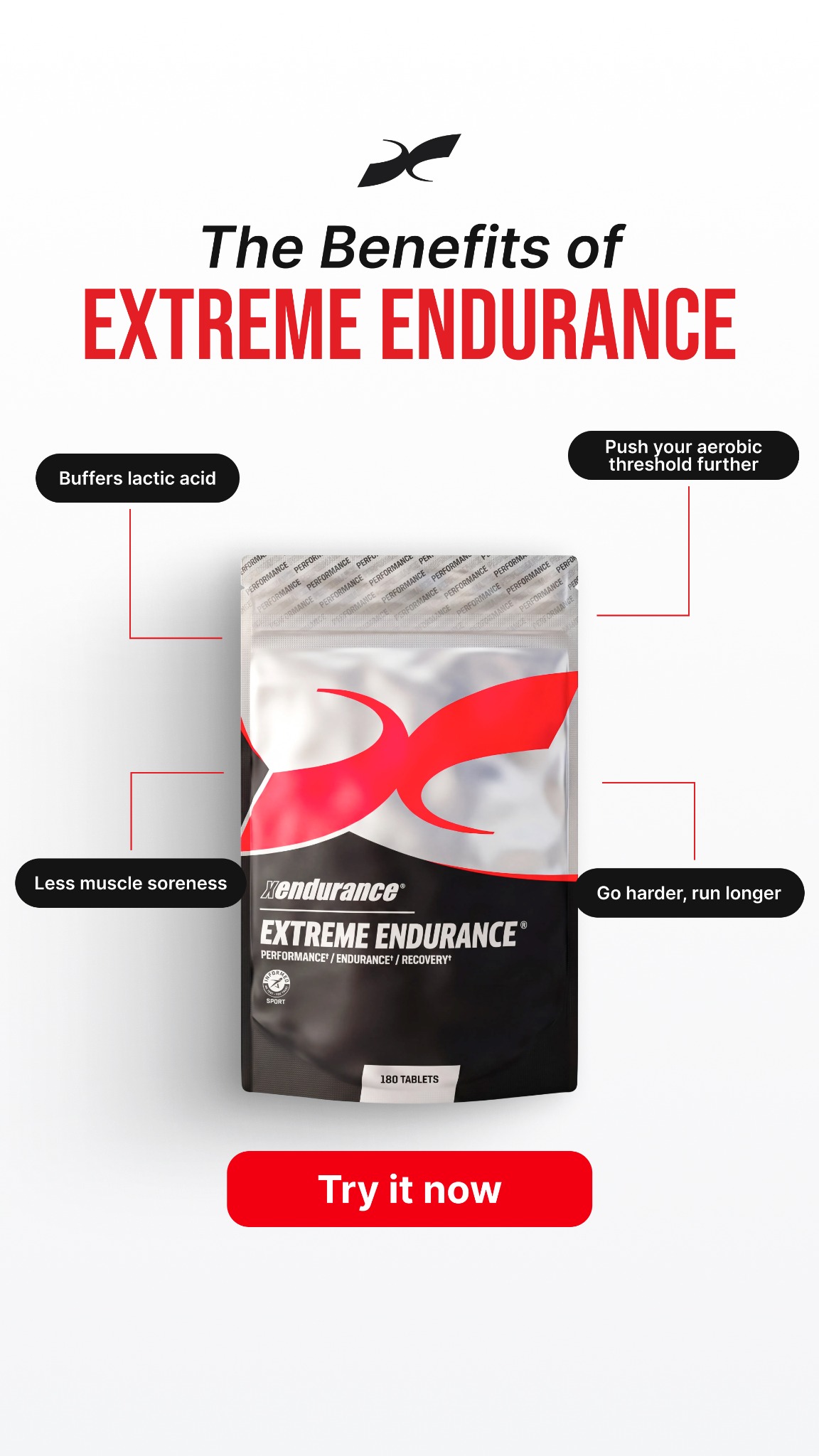 Xendurance Facebook ad from Jul 22, 2026