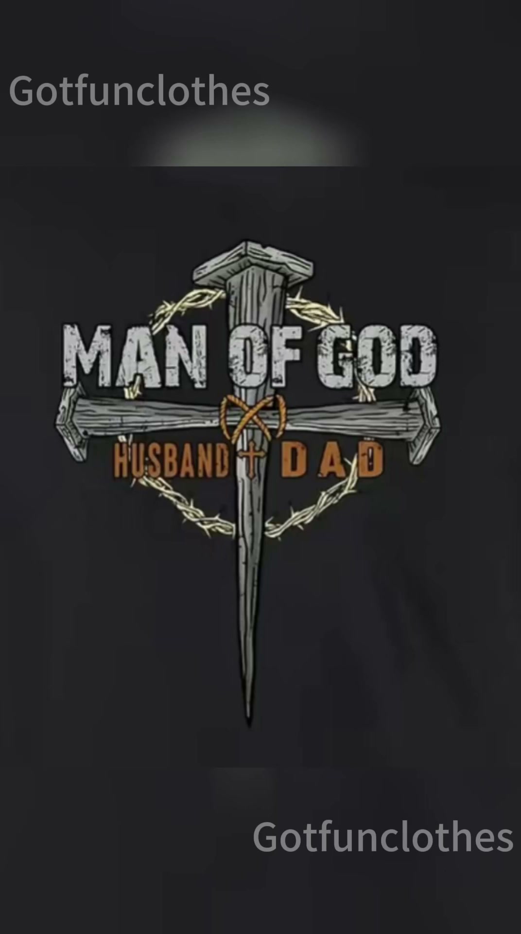 Gotfunclothes Facebook ad: The Perfect Gift For A Man Of God