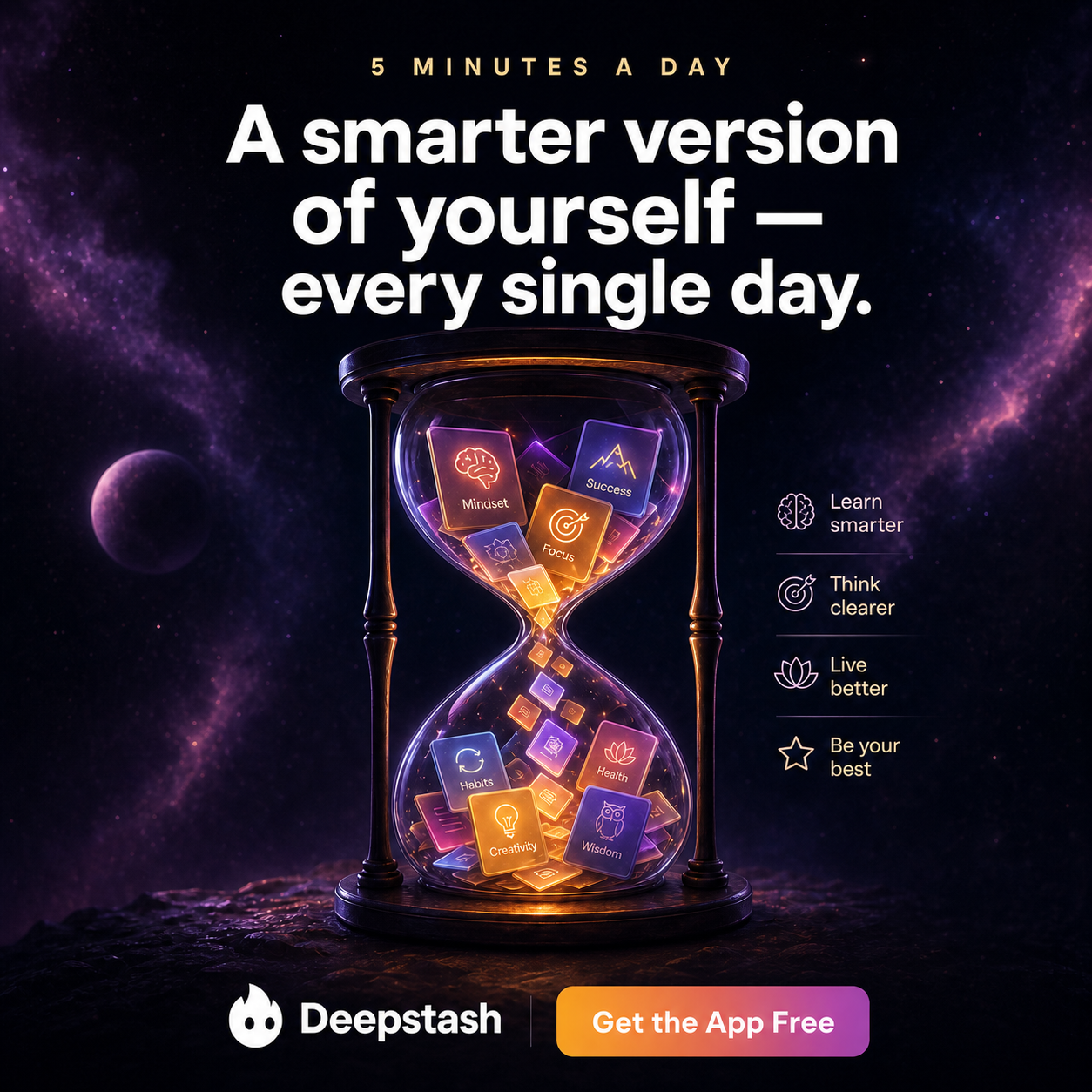 Deepstash Facebook ad