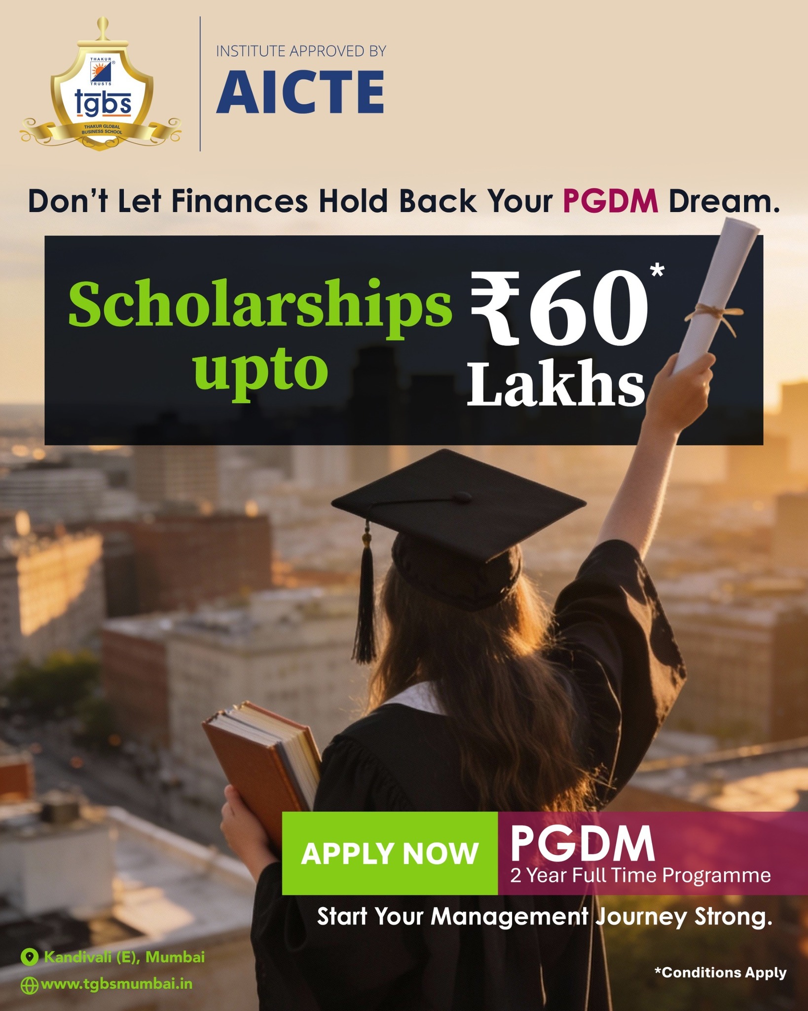 Thakur Global Business School Facebook ad