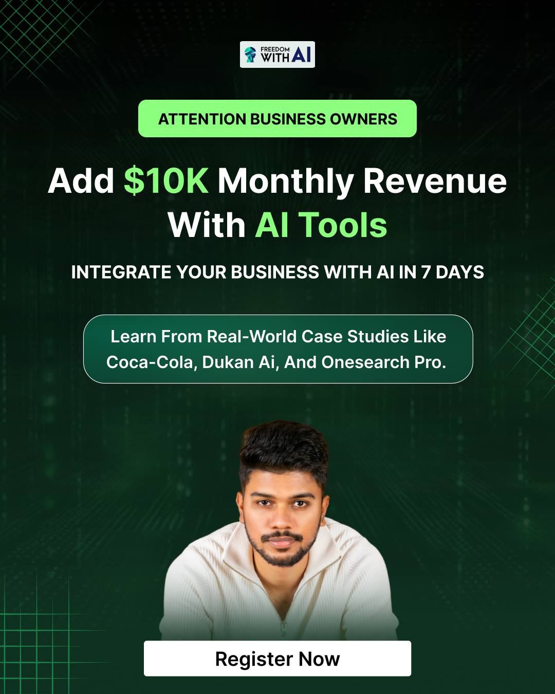 Avinash Mada Facebook ad