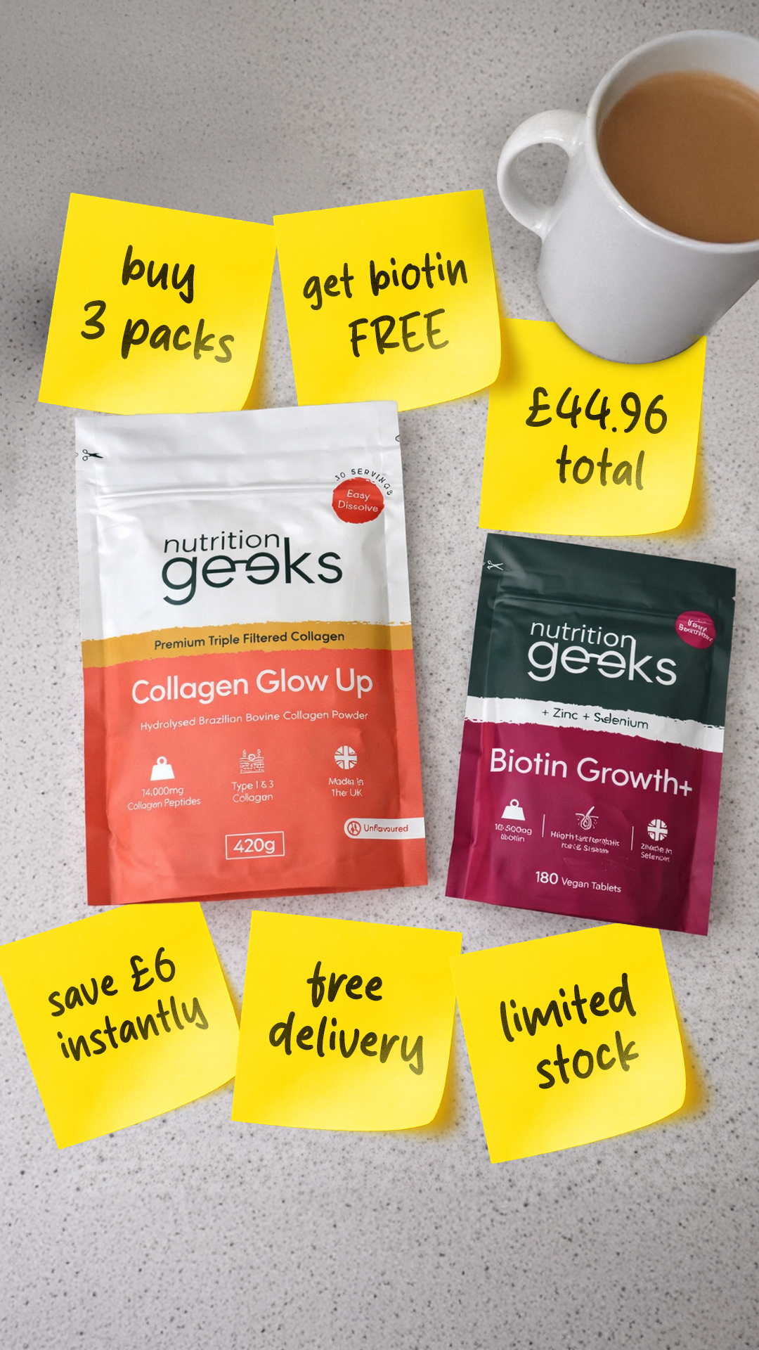 Nutrition Geeks Facebook ad