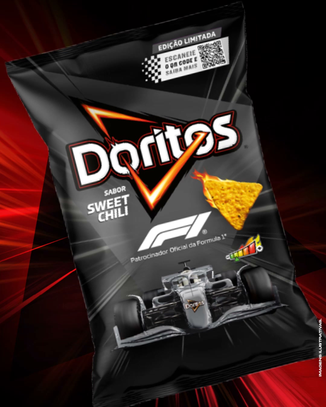 Doritos Facebook ad: Chegou DORITOS e Spicy Nacho