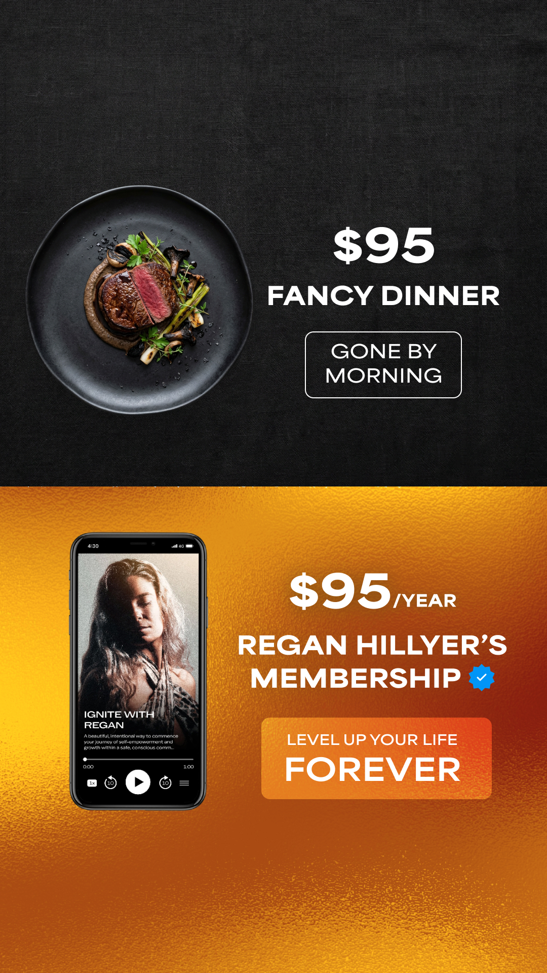Regan Hillyer Facebook ad