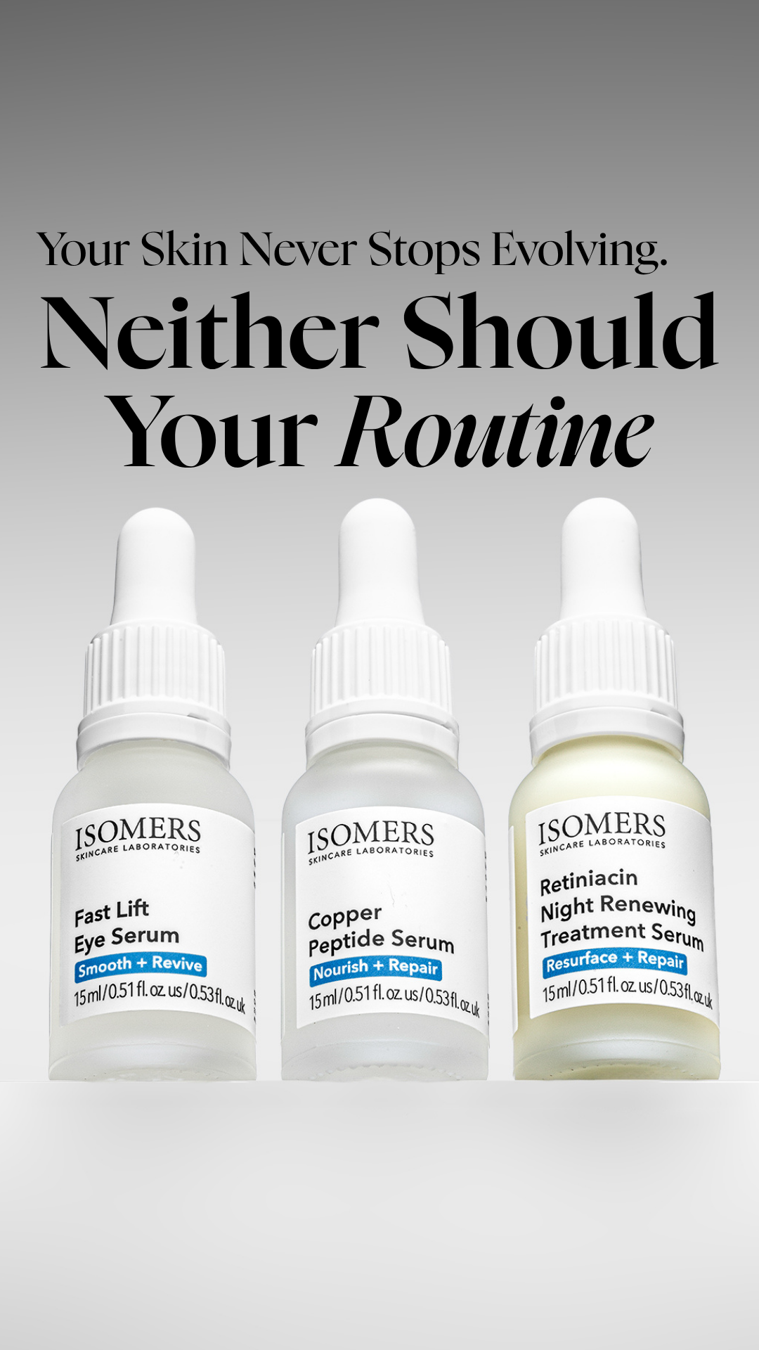 Isomers Skincare Facebook ad