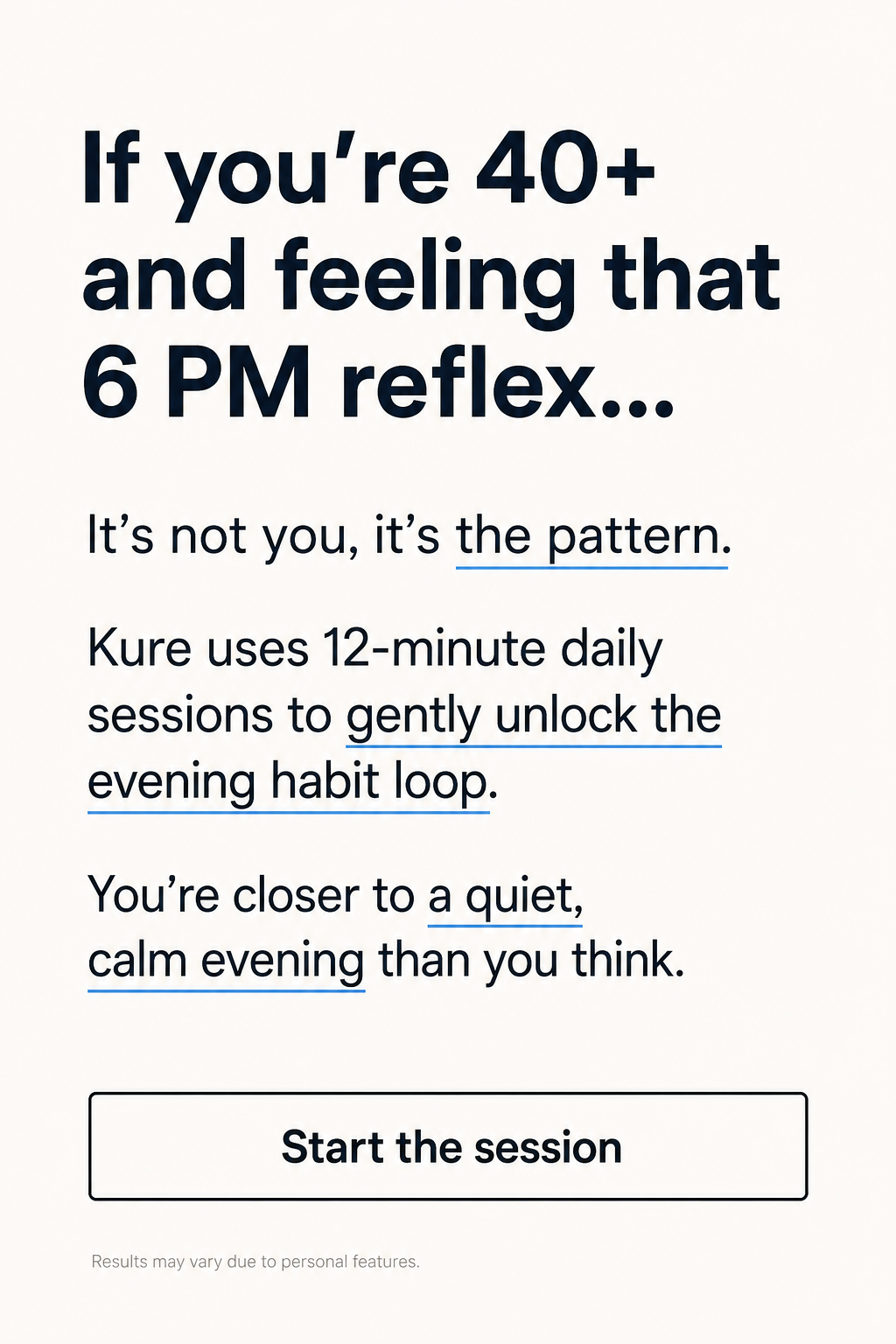 Hypnosis to Stop Drinking Facebook ad