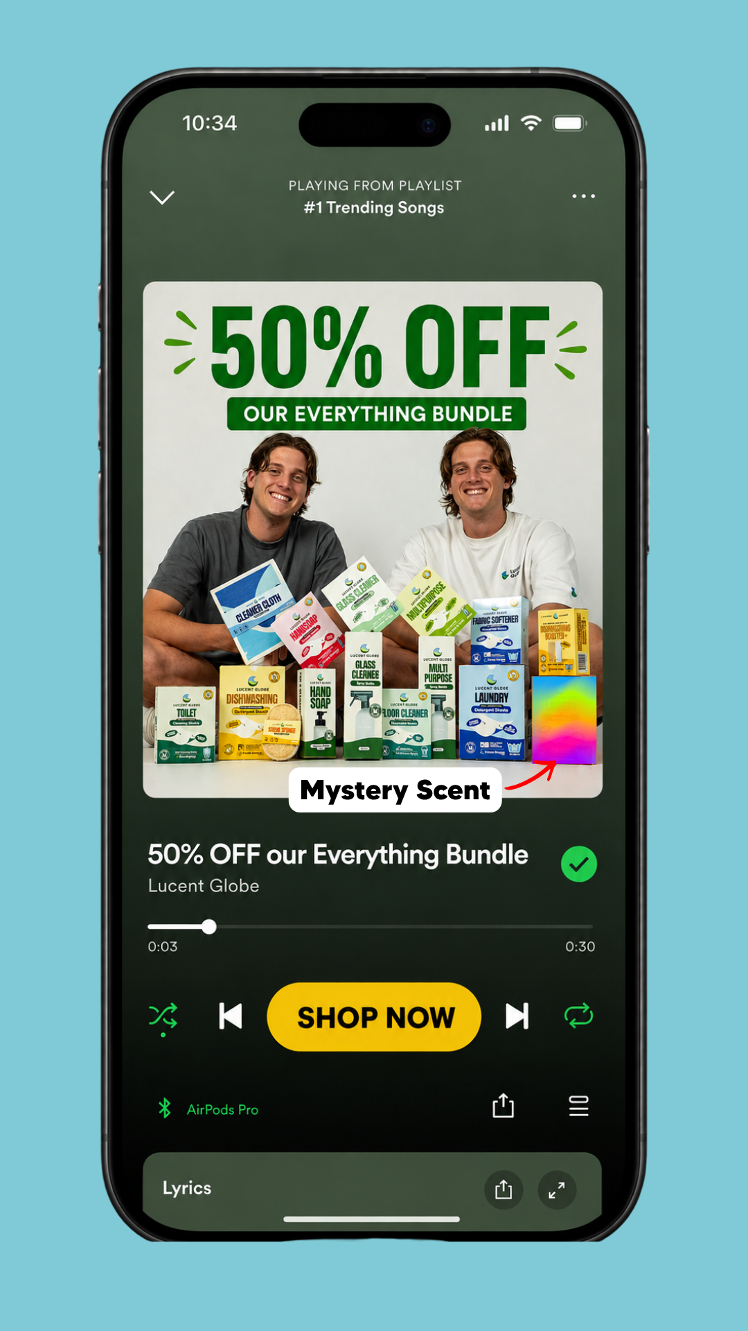 Lucent Globe Facebook ad