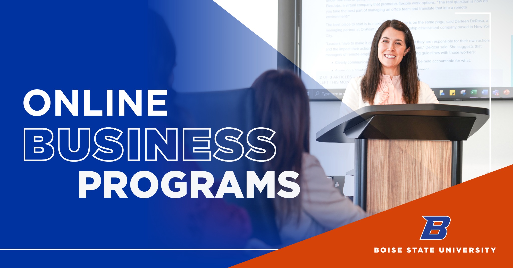 Boise State Online Facebook ad