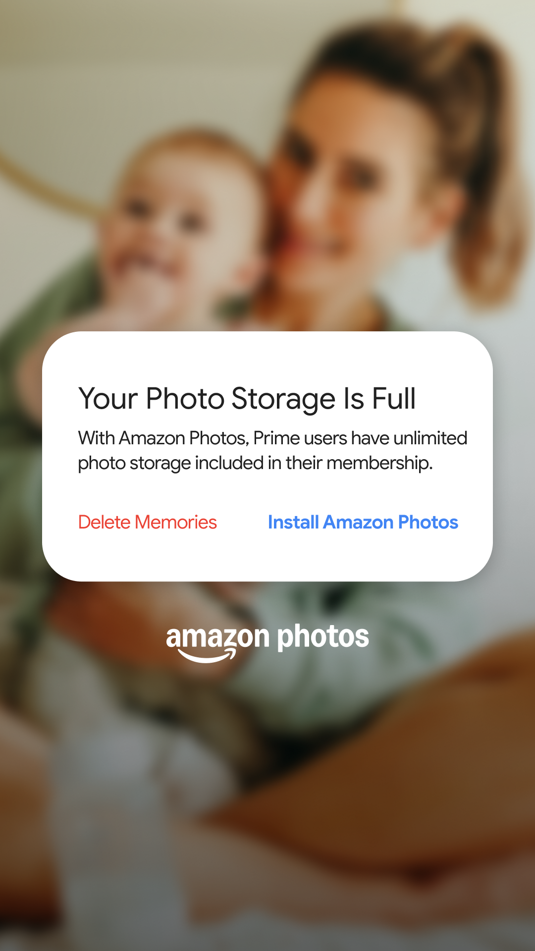 Amazon Photos Facebook ad