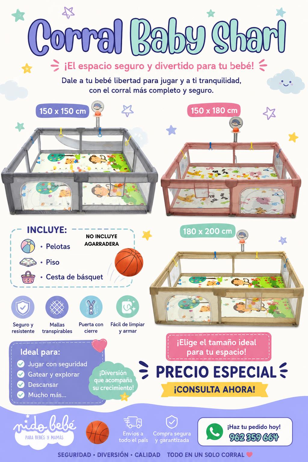 Nido Bebé Facebook ad: Seguridad y tranquilidad para tu bebé en cada momento