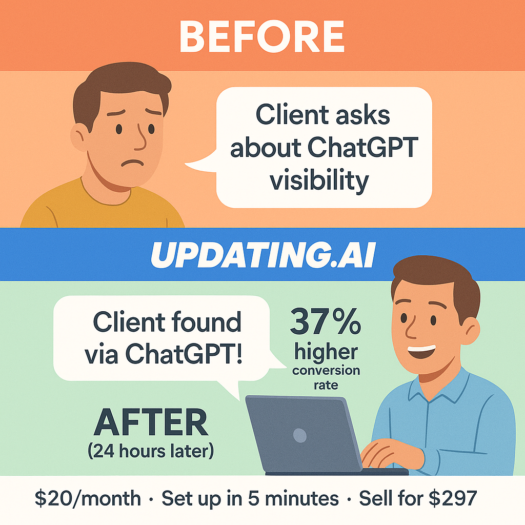 Updating.ai Facebook ad